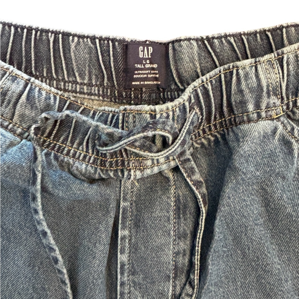 GAP Mid Rise Ultra Soft Easy Horseshoe Jeans Size Large Tall